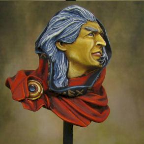 Raistlin Majere Bust (Red robe) by Theminiaturepainter