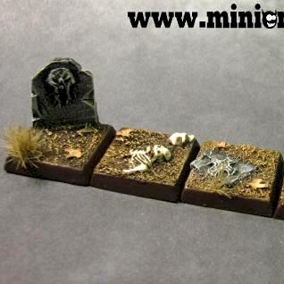 Graveyard bases 20x20 mm by MinionStudio