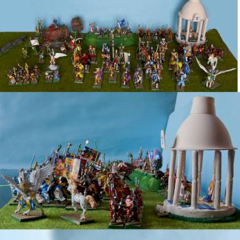 Bretonnian armie and Graal Chevalry by David Kolacinski
