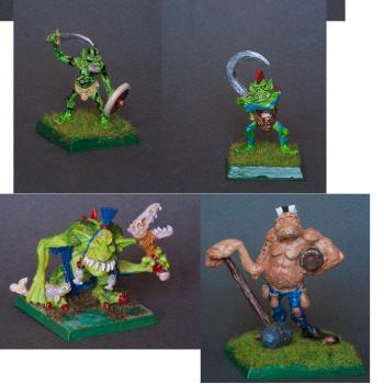 Goblin,Orcs, troll and giant by David Kolacinski