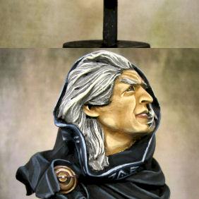 Raistlin Majere Bust (black robe) by Theminiaturepainter