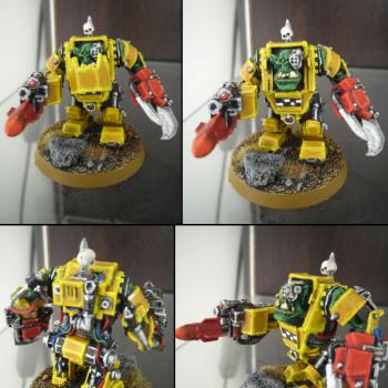 Ork Nob in Mega Armour by barfy