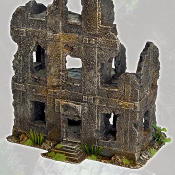 MULTIPLE RUINED BUILDING w40k, mordheim scenery terrain by studiolevel