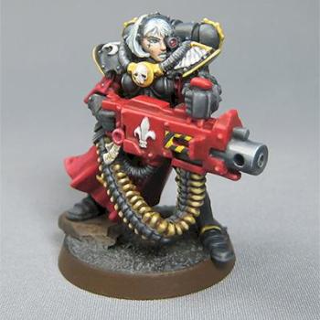 Battle Sister with Heavy Bolter by yamajp