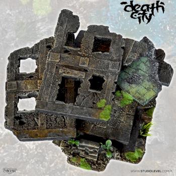 MULTIPLE RUINED BUILDING II w40k, mordheim scenery terrain by studiolevel