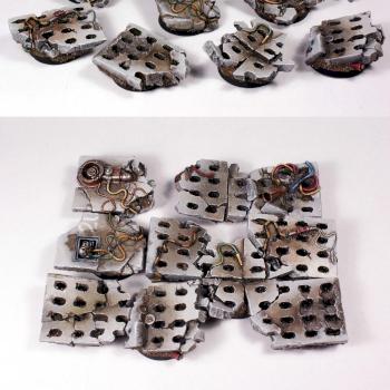 Concrete Slabs Bases Round 25mm (set1 and set2) by UnlimitedColours