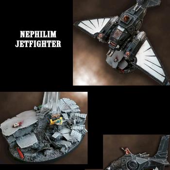 Dark Angels Ravenwing Nephilim Jetfighter by Pomba