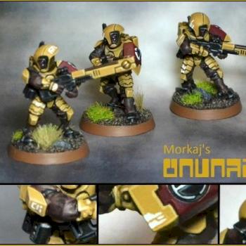 Tau Firewarrior / Feuerkrieger Team by Morkaj