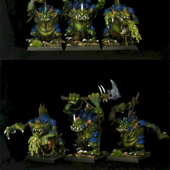 Warhammer Orcs & goblins - River trolls by patttttry85