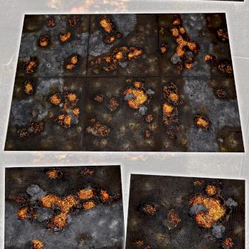 MODULAR 72x48 CITYLAVA GAMEBOARD w40k, scenery terrain by studiolevel