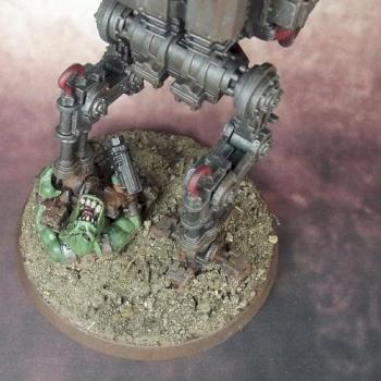 Death Korps Of Krieg Sentinel with Lascannon... and Orc by Herr Oberst