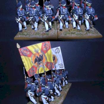 28mm HAND PAINTED - Perry Napoleonic Russian Line Infantry by dygp2010