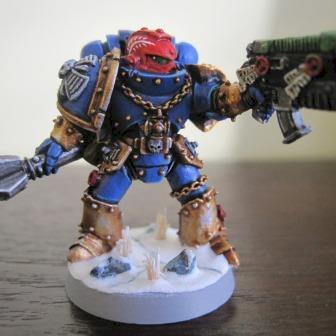 Ultramarine Veteran Sergeant by kevinholcomb