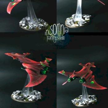 Eldar Hemlock Wraithfighter / Crimson Hunter by Insomnia Painting Studio