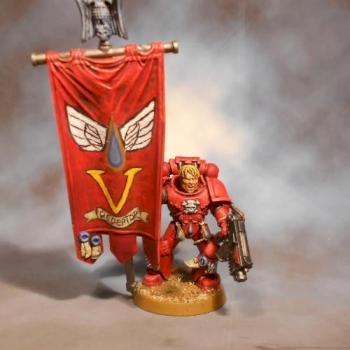 Blood Angels Standard Bearer by dhminiatures