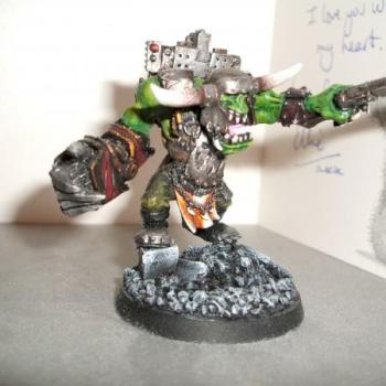 converted ork warboss by borgut