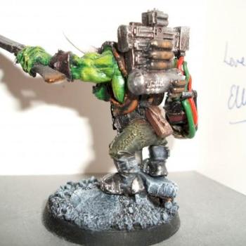 back view of new ork warboss by borgut