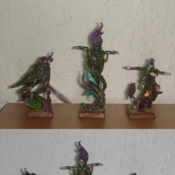 all my wood elves heros_painted by chaoscarsten