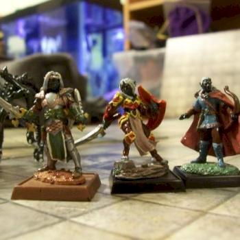 Drow, firghter, cleric, archer (front) by superbox007