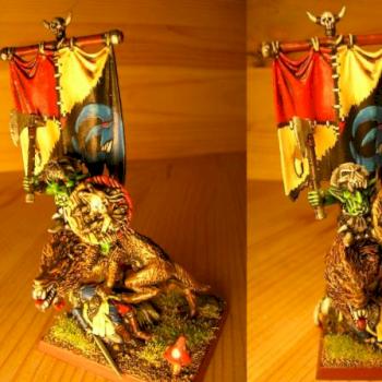 Goblin Warboss on Wolf by DaKlumpn