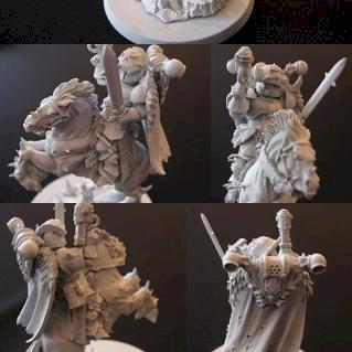 Chaos Space Marine Lord on Daemonic Steed by Dutch Mogul