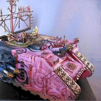 Slaanneshi Land Raider ''Foul Mouth'' by Papoulakos