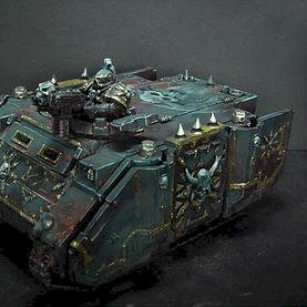 Black Legion Space Marine Rhino by jarhead