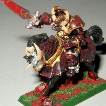 khorne champion on horse by poncho