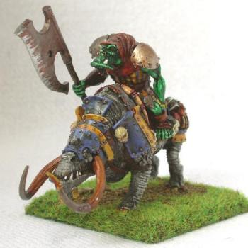 Orc on Brontop by polyphren