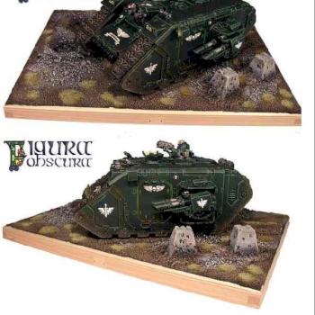 Dark Angels Landraider for the Showcase by FIGURAOBSCURA