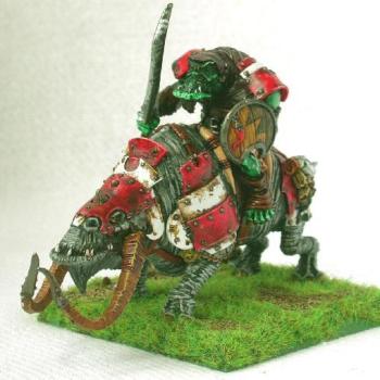 Orc on Brontop by polyphren