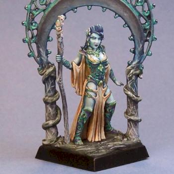 Autumn Bronzeleaf, Female Elf Wizard by Minicreatures