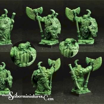 Evil Dwarf greenstuff oryginal sculpture 28mm by Scibor