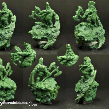 Dwarf greenstuff oryginal sculpture 28mm by Scibor