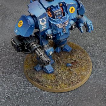 Ultramarines Redemptor Dreadnought (the other Gun) by P4Painting