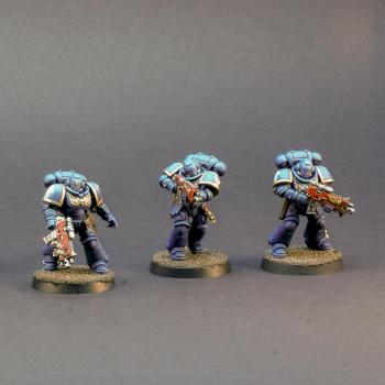 Ultramarines Intercessor Squad by RougePaitingStudio