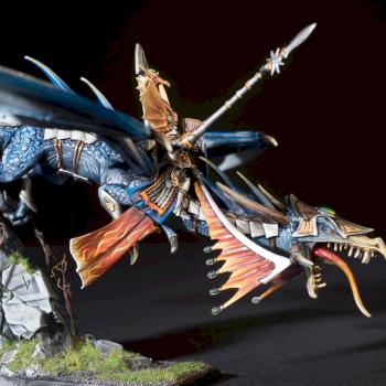 High elf Lord on dragon/Dragonlord by nastin
