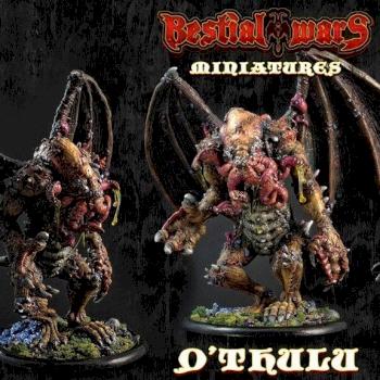 Lovecraft, Cthulhu, Q'thulu, Ktulu, Cathulu... Miniature 130mm Painted by bestialwars