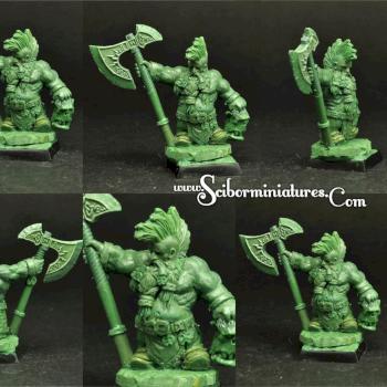 Dwarf greenstuff oryginal sculpture 28mm by Scibor