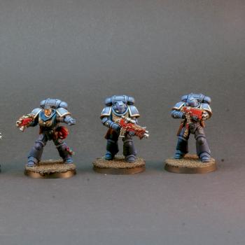 Ultramarines Intercessor Squad #2 by RougePaitingStudio