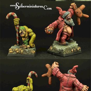 Ogre Santa and Elf by Scibor