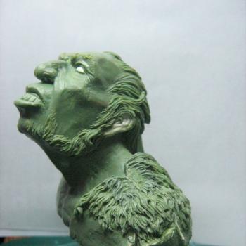 Neanderthal male bust by diotwir