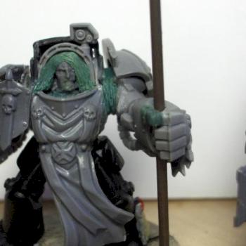 Black templar terminator banner bearer WIP by spyonicle