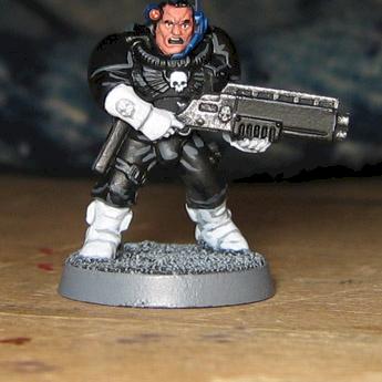 'punisher' space marine scout by mongoosejack