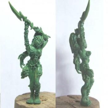 Elfa oscura/female dark elf by juza