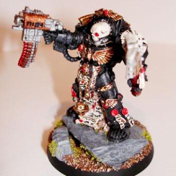 Black Templars Terminator Chaplain by ivincatania