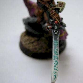 Eldar Autarch, sword detail by ZenKitty13