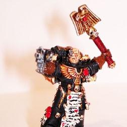 Black Templars Chaplain by ivincatania