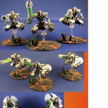 Necron Destroyers by hofzinser