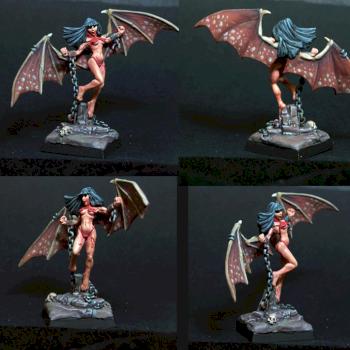 Chained Succubus by belminiart